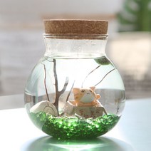유리자갈 마리모 수경식물, E어항볼, 2.노랑유리자갈, 1개
