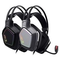 콕스 SCARLET 7.1 RGB 노이즈 캔슬링 헤드셋, 블랙