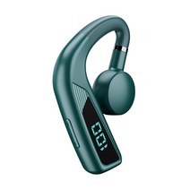 골전도이어폰 귀안아픈 수영 이어폰 블루투스 헤드셋 V18 뼈 전도 LED 디지털 디스플레이, Green, Czech Republic