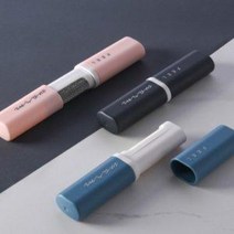 포켓형 주머니쏙 휴대용 보풀 먼지 제거기 스틱, 네이비