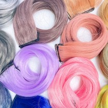 붙임머리 부분가발 셀프부착 브릿지 염색 인모 롱 긴, 상품선택, 올리브