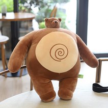 소두 곰 인형 장식인형 못난이 뽀글이 하마 너구리 코끼리 개구리 선물, 45cmcm
