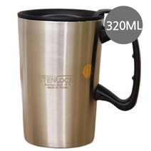 스텐락 손잡이 머그컵 320ml 1p 뚜껑 사무실 밀림방지, 쿠팡 본상품선택, 쿠팡 본상품선택