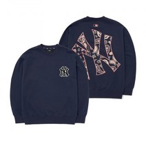 엠엘비 페이즐리 빅로고 헤비웨이트 오버핏 맨투맨 NY D.Navy