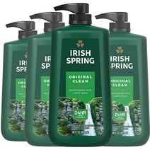 Irish Spring 남성용 오리지널 클린 버디 워시 887, 30 Fl Oz (Pack of 4)