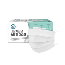 깨끗한나라 더조은 비말차단용 마스크 대형 KF AD 흰색, 50개입, 1개