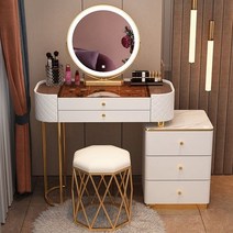 드레싱 테이블 조명 의자 공예 화장대 메이크업 패션 직사각형 베니티 세트 XF50YH Muebles Completos 가구, 01 80 cm