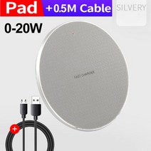 30W Qi 무선 충전기 아이폰 11 Xs Max X XR 8 Plus 고속 충전 패드 Ulefone Doogee Samsung Note 9 S10 iPhone, [02] WHITE