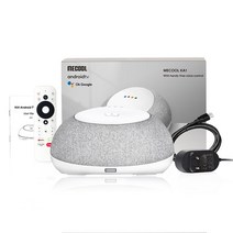 인공지능 AI 스피커MECOOL KA1 스마트 스피커 구글 어시스턴트 라운드 2*5W RMS 스테레오 블루투스 홈 컨, 02 KA1 DVB_02 US plug