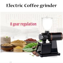 전동 커피그라인더 전기 커피 그라인더 밀 콩 플랫 burrs 머신 220V/110V 레드/블랙 EU 미국, 02 EU