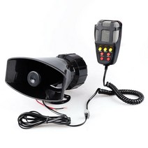 보안 순찰 시스템 말하는 스피커 12V 100W 범용 자동차 트럭 시끄러운 소리 경고 알람 사이렌 경적, [02] 7 sound