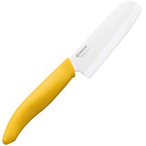 Kyocera 교세라 어린이 칼 정밀 파인 세라믹 105mm 옐로우 FKR-105 식세기 OK, 2개, 상품명참조