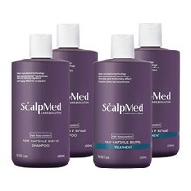 기타 브랜드 스칼프메드 탈모관리 레드캡슐바이옴 샴푸 400ml 2개+트리트먼트 400ml 2개 탈모개선 두피케어, 단일옵션