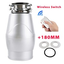 음식물분쇄기 음식물 싱크대 처리기 분쇄기 가정용 음쓰 560w 쓰레기 처리 스테인레스 스틸 찌꺼기 주방 식품 용 폐기물, 무선 어댑터, 에게