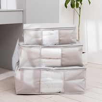 [1+1] 이불 개별 정리함 방수 방습 대용량 수납함 3 SIZE, 중형(20*35*51cm), 대형(24*42*64cm)
