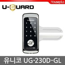 [설치포함]유가드 유리문전용 디지털도어락 UG-230D-GL(단문형)/프리미엄터치패드/인체감지열림버튼시스템/2중보안코드기능, 01 설치포함(단문형)