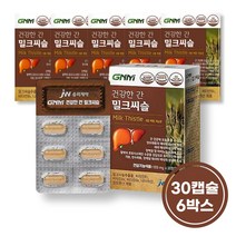 GNM 건강한 간 밀크씨슬 30캡슐 6박스