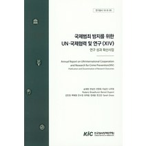 국제범죄 방지를 위한 UN 국제협력 및 연구 14: 연구 성과 확산사업, 한국형사정책연구원, 승재현 저