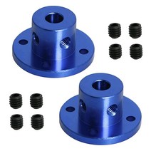 Aopin 리지드 플랜지 커플링 6mm 내부 플랜지 커플러 샤프트 3D 프린터용 길이 15mm / 0.59인치 모터 커플러 커넥터 모델 샤프트 CNC 모터 가이드 DIY, Dark Blue
