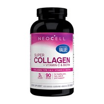 Neocell 네오셀 슈퍼 콜라겐 비타민 C 비오틴 270정, 1병