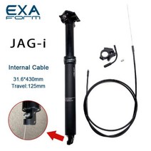 KS JAG MTB 드로퍼 시트 포스트 내부 라우팅 외부 케이블 원격 여행 엑사폼 JAG-I 자전거 시트 포스트 100mm 125mm 150mm, 31.6-430 JAG-I