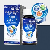 종근당 트리플 오메가- 3 60캡슐 2개월분 EPA DHA 비타민 미네랄 비타민 나이아신 셀렌 아연 엽산 철 함유, 120정 4개월
