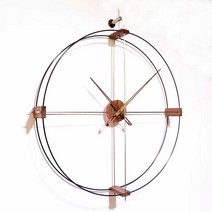 벽걸이시계 거실벽시계 예쁜벽시계 벽시계 인테리어, 보라색 백단 + 블랙 핸즈 80CM