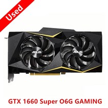 그래픽카드 지포스 rtx 3060 4090 중고 채굴 오리지널 아수스 GTX1660 슈퍼 6GB GPU TUF 1660 S Ti 비디오, 03 GTX 1660 SUPER