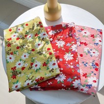 피오나플라워 40수 코튼레이온 원단, 옐로우