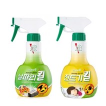 동성제약 비오킬 날파리 킬 370ml + 진드기 킬 370ml / 초파리 나방파리 하수구 파리 음식물쓰레기 파리