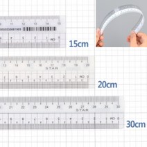 씨엔시아 플라스틱 직선 자 15CM 제도용자 학용품자, 30cm