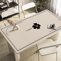 가죽 식탁매트 식탁 테이블 책상 보호필름 유리대용 가죽 방수 식탁매트, 65x120cm, A