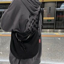 여성 캔버스 가방 백 와이드 숄더 스트랩 캐주얼 메신저 유행 패션 모