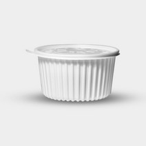 일회용기 대형 감자탕용기(흰색) 100개 KP225파이, 몸통100개