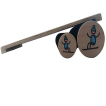 밸런스보드 롤러 2개(11cm + 16cm) 인도보드 원목보드 코어 전신운동 홈트