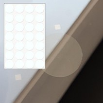 투명원형무지스티커 330T(19mm/4장/원112개) 포장마감스티커 투명스티커 스티커 봉인스티커 편지스티커