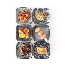 오반자이 6가지 디자인의 올드패션 사각접시, 5. 올드패션사각접시[그물1p], 1개