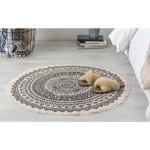 모로칸러그 방바닥매트 여름거실 포인트 러그 러너 카페트 침실매트 빈티지 태슬 놀이방매트