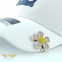 72스윙스 반짝반짝 고급형 데이지꽃 큐빅 볼마커, 1개
