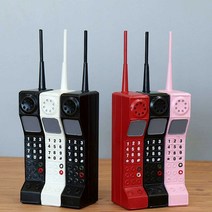 레트로전화기 레트로소품 엔틱전화기 집 사무실, 작은 흰색 축음기