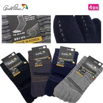 아놀드파마 남성용 면 발가락양말 4족 중목 무좀 발냄새 기능성 통풍 삭스 AP5912