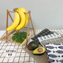 더화사 주방소품 접이식 라탄 대나무 과일 트레이 바구니 바나나걸이 바스켓, 2.패턴_물고기, 소
