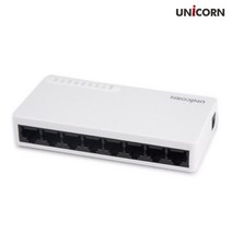 유니콘 8포트 스위칭 허브 MG-800N 10/100Mbps 자동감지 광랜/네트워크 확장/Auto MDI/MDIX 기능지원/공유기 포트 확장/자동연결