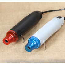 히팅건 쾌속가열 소형열풍기 랩핑기 휴대용 핫건 공업용드라이기, 화이트+328pcs 열수축튜브+5 블록부품상자