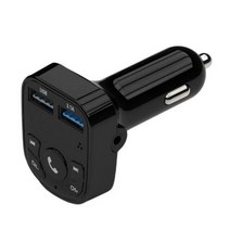 자동차 차량용 aux 블루투스 리시버 USB FM 송신기 Univesal 무선 MP3 플레이어 핸즈프리 충전기 AUX 포트 잭 커넥터 어댑터, black