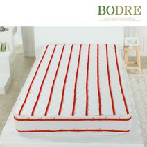 보드래 유니크 누빔매트리스커버 S-LK, 블링레드