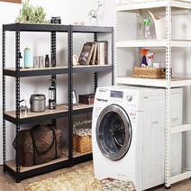 [스피드랙] 가로60cm 무볼트 조립식앵글선반, 화이트앵글+백색코팅