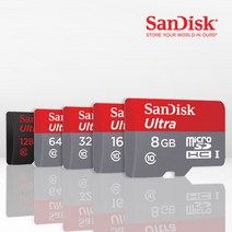 샌디스크 microSD Ultra 메모리카드 마이크로SD 울트라 SDSQUAR, 64GB