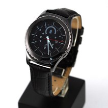 악어무늬블랙 원터치 가죽밴드 [호환밴드]갤럭시기어S2 클래식/LG어베인/LG G WATCH/LG G WATCH R