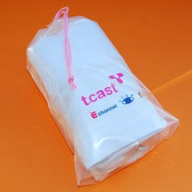 비닐쇼핑백 투명복주머니 24X35+5, 10장